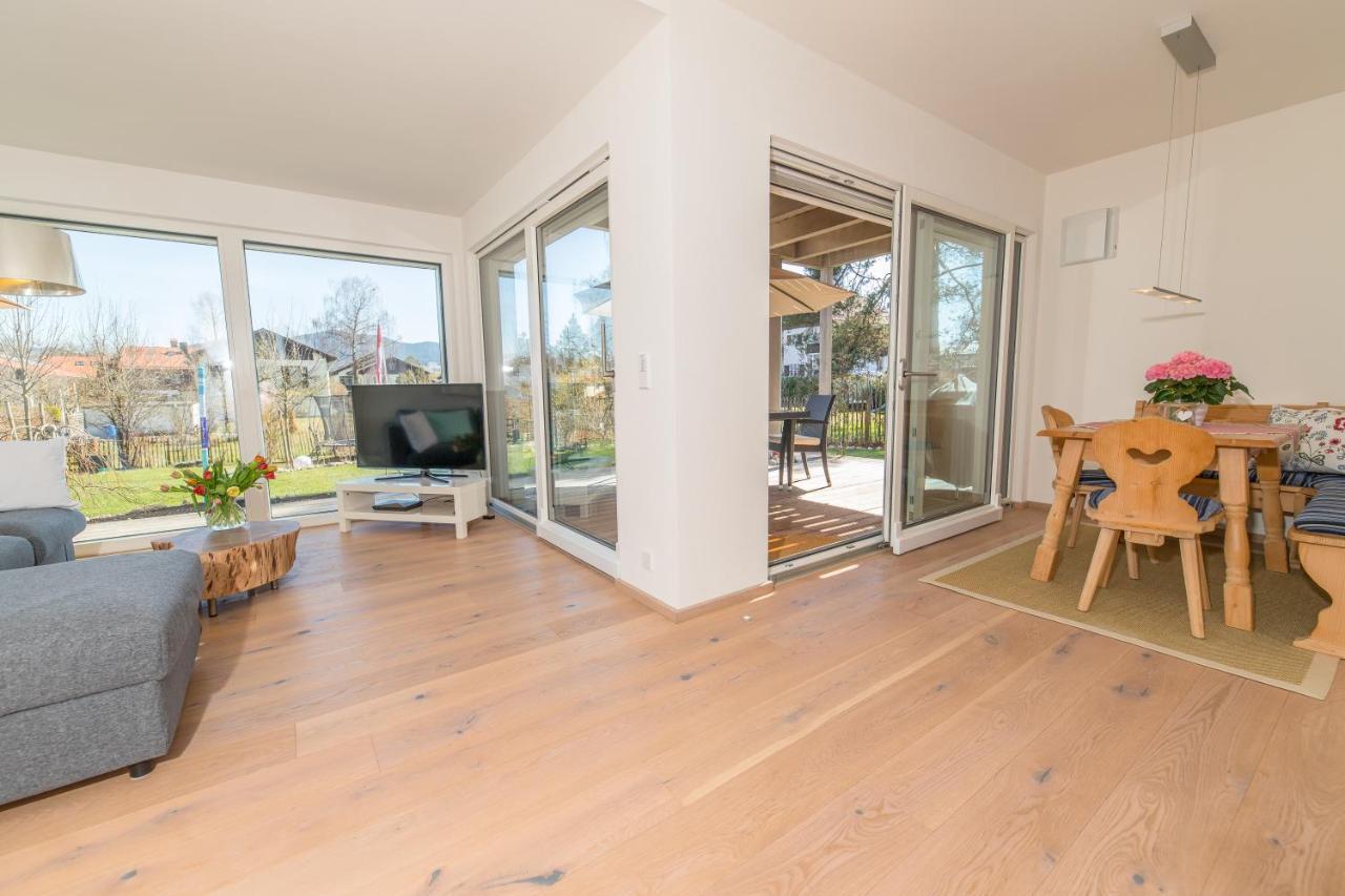 Helle Wohnung Mit Bergblick & Eigener Terrasse Bad Tölz Zewnętrze zdjęcie