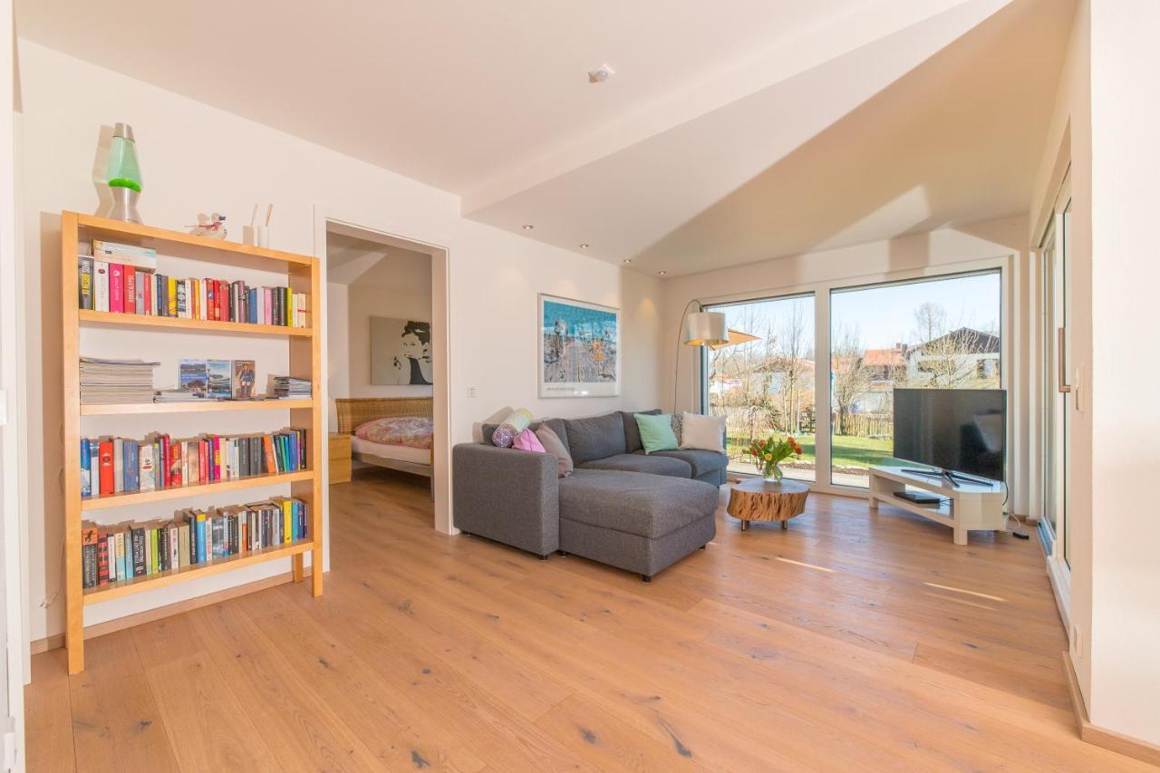 Helle Wohnung Mit Bergblick & Eigener Terrasse Bad Tölz Zewnętrze zdjęcie