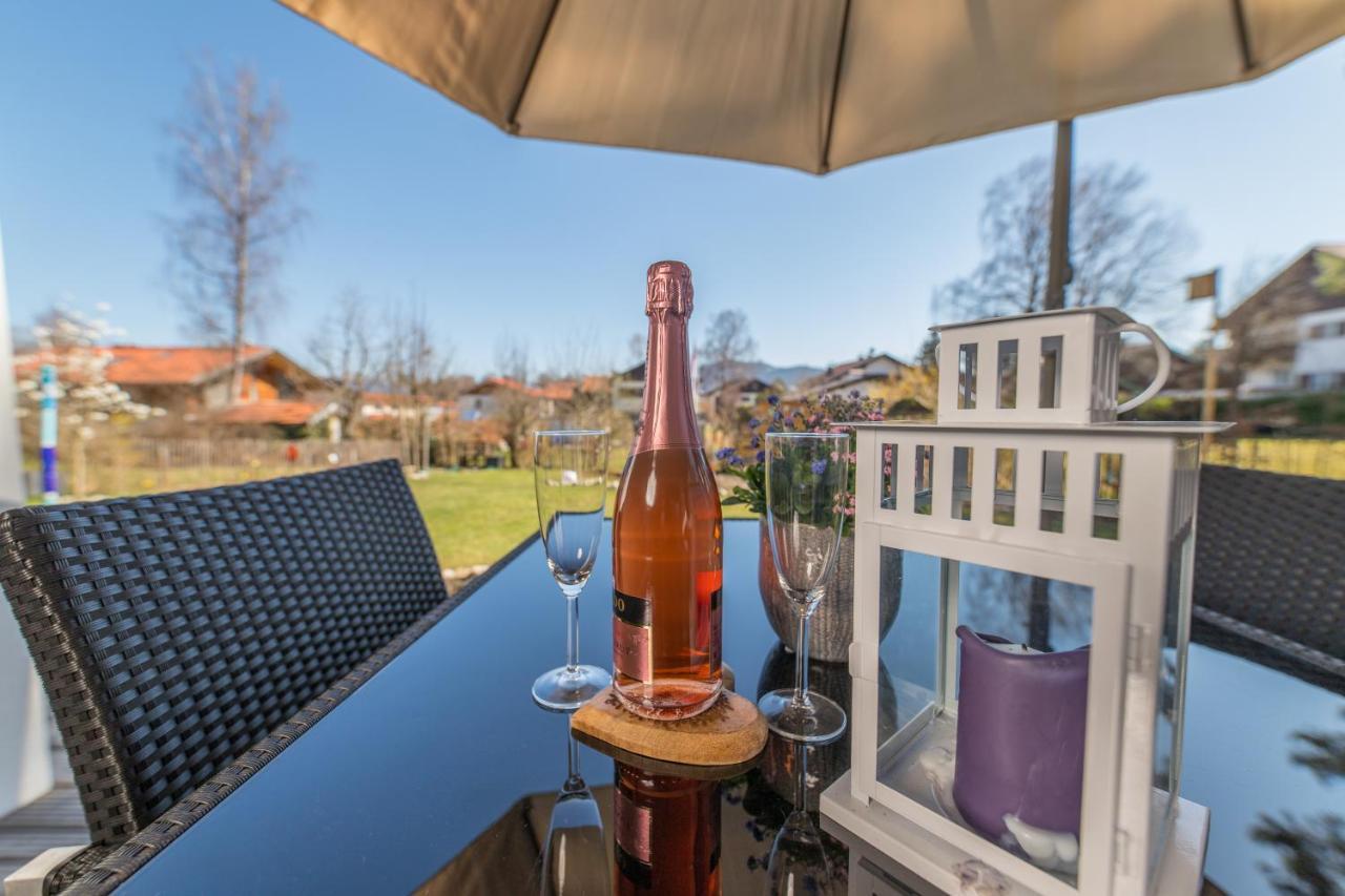 Helle Wohnung Mit Bergblick & Eigener Terrasse Bad Tölz Zewnętrze zdjęcie