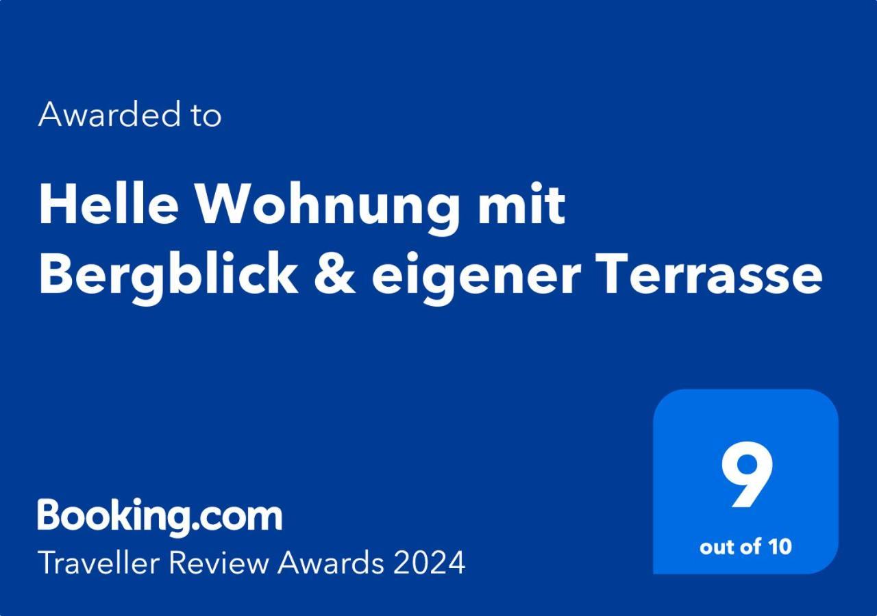 Helle Wohnung Mit Bergblick & Eigener Terrasse Bad Tölz Zewnętrze zdjęcie